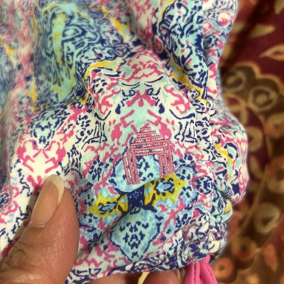 Cabana Life Girls Pink and Blue Paisley One-Piece Tassels Swimsuit 50+ UV Sz 12 - Picture 10 of 10